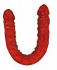 Dildo dwustonne dla lesbijek z żyłami 43 cm